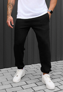 Фото - Однотонні спортивні штани Staff nib black - Men box