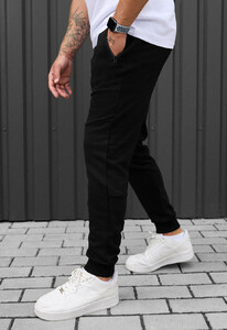Фото - Спортивні штани у чорному кольорі Staff wol black - Men box