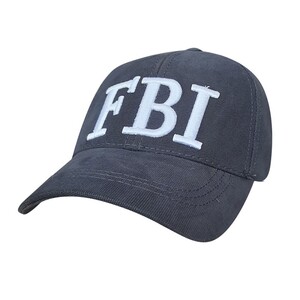 Фото - Мужская бейсболка Sport Line серая с вышитым лого FBI - Men box