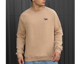 Фото - Светло-коричневый мужской свитшот Staff light brown logo - Men box