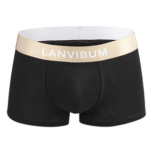 Фото - Чоловічі труси боксери Lanvibum чорного кольору - Men box