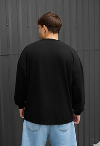 Фото - Повседневный лонгслив для парней Staff black 2 oversize - Men box
