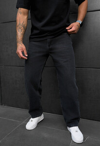 Фото - Широкі чорні джинси для хлопців Staff 5 black baggy - Men box