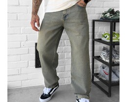 Фото - Молодіжні джинси болотного кольору Staff 5 green blue baggy - Men box