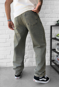 Фото - Молодіжні джинси болотного кольору Staff 5 green blue baggy - Men box