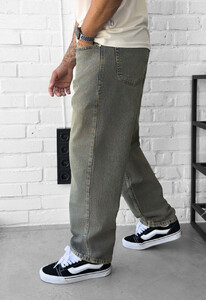 Фото - Молодіжні джинси болотного кольору Staff 5 green blue baggy - Men box