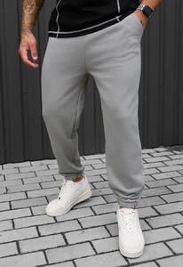 Фото - Спортивні штани світло-сірі Staff fa light gray logo - Men box
