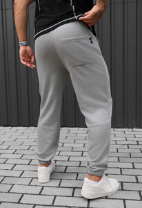 Фото - Спортивні штани світло-сірі Staff fa light gray logo - Men box