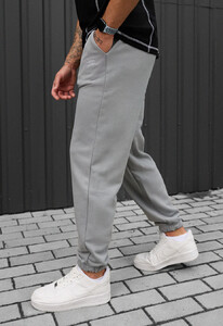 Фото - Спортивні штани світло-сірі Staff fa light gray logo - Men box