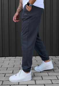 Фото - Мужские темно-серые спортивки Staff fa dark gray logo - Men box