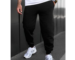 Фото - Однотонні чоловічі спортивки Staff rol black - Men box