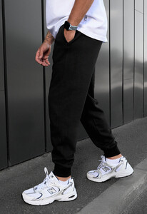 Фото - Однотонні чоловічі спортивки Staff rol black - Men box