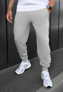 Фото - Базові спортивні штани Staff rol gray melange - Men box