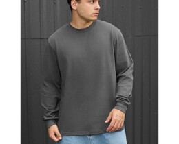 Фото - Базовый лонгслив серого цвета Staff gray oversize - Men box