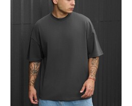 Фото - Повседневная футболка оверсайз мужская Staff dark gray oversize - Men box