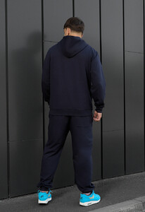 Фото - Однотонный темно-синий костюм Staff hj navy - Men box