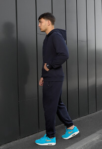 Фото - Однотонный темно-синий костюм Staff hj navy - Men box