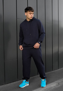 Фото - Однотонный темно-синий костюм Staff hj navy - Men box