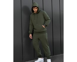 Фото - Спортивный костюм однотонный цвета хаки Staff hj khaki - Men box