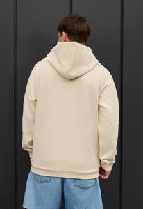 Фото - Оверсайз худи молочного цвета Staff re milk logo oversize - Men box