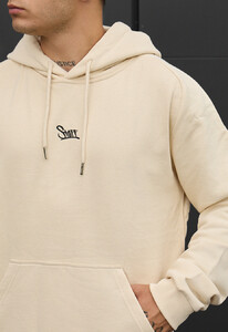 Фото - Оверсайз худи молочного цвета Staff re milk logo oversize - Men box