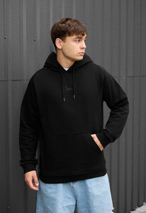 Фото - Брендированное оверсайз худи Staff re black logo oversize - Men box