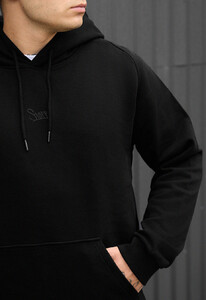 Фото - Брендированное оверсайз худи Staff re black logo oversize - Men box