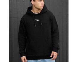 Фото - Чорне худі з білою вишивкою Staff logo black - Men box