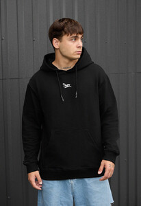 Фото - Черное худи с белой вышивкой Staff logo black - Men box