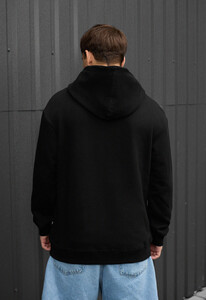 Фото - Черное худи с белой вышивкой Staff logo black - Men box