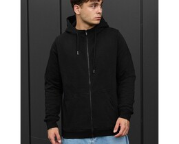 Фото - Чорне чоловіче худі на замку Staff di black zip - Men box
