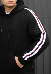 Фото - Спортивный костюм с лампасами Staff pa black - Men box