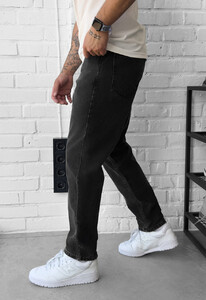 Фото - Чоловічі темно-сірі джинси Staff 12 dark gray regular - Men box