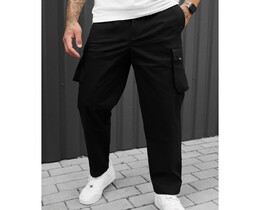 Фото - Однотонні штани в стилі карго Staff cargo gi black - Men box