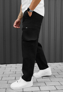 Фото - Однотонні штани в стилі карго Staff cargo gi black - Men box
