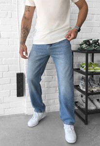 Фото - Універсальні джинси для хлопців Staff 5 blue baggy - Men box