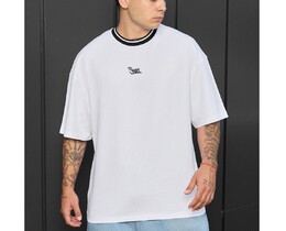 Фото - Чоловіча футболка оверсайз з лого Staff white logo oversize - Men box
