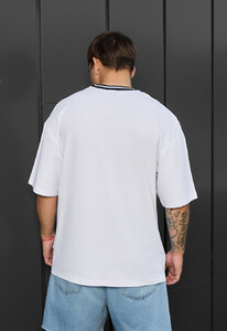Фото - Чоловіча футболка оверсайз з лого Staff white logo oversize - Men box