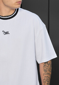 Фото - Чоловіча футболка оверсайз з лого Staff white logo oversize - Men box