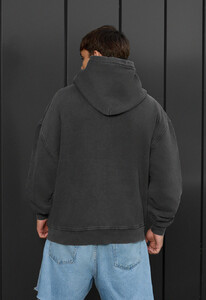 Фото - Чоловіче худі на замку Staff va dark gray2 oversize - Men box