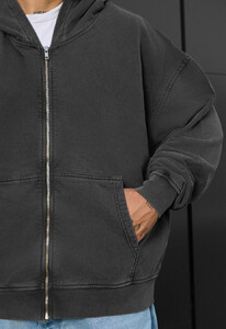 Фото - Чоловіче худі на замку Staff va dark gray2 oversize - Men box