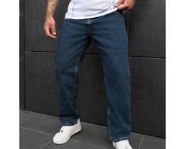 Фото - Мужские темно-синие джинсы Staff 3 loose fit dark blue - Men box
