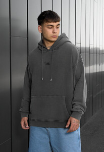 Фото - Сіре оверсайз худі Staff gray logo oversize - Men box