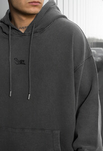 Фото - Сіре оверсайз худі Staff gray logo oversize - Men box