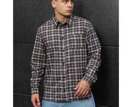 Фото - Повседневная рубашка в клетку Staff ed dark gray2 - Men box