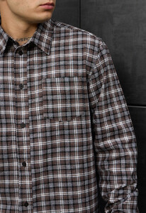 Фото - Повседневная рубашка в клетку Staff ed dark gray2 - Men box