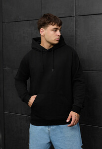 Фото - Черное худи с ярким принтом Staff birds & flowers oversize - Men box