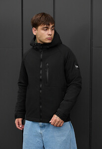 Фото - Базовая черная куртка soft shell Staff re black - Men box