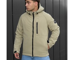 Фото - Куртка светло-оливкового цвета soft shell Staff re light olive - Men box