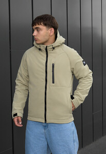 Фото - Куртка светло-оливкового цвета soft shell Staff re light olive - Men box